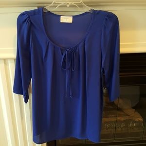 Everly royal blue blouse top size M